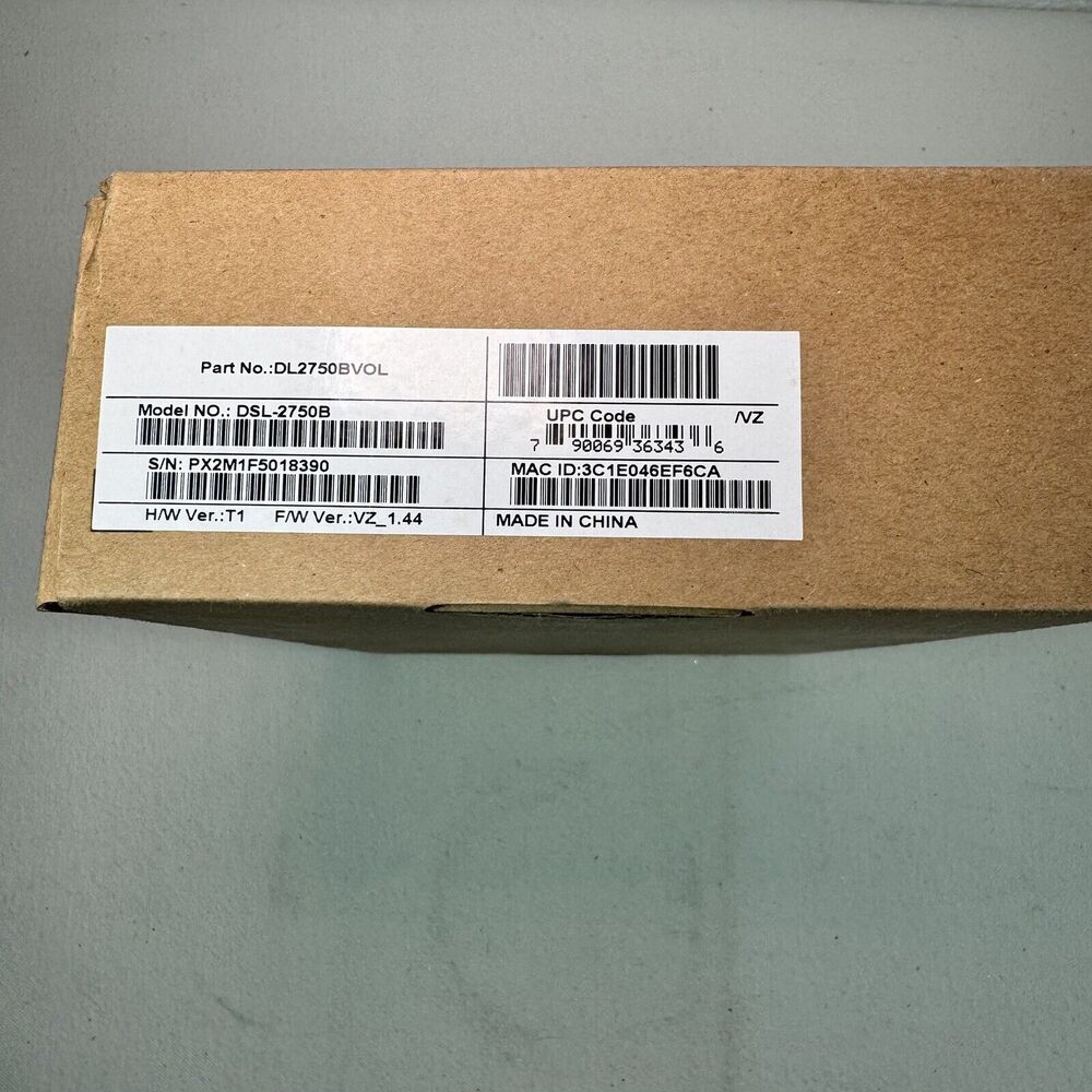 Verizon D-Link DSL-2750B  4-Port Wireless Router‎ With Adapter - Picture 8 of 8